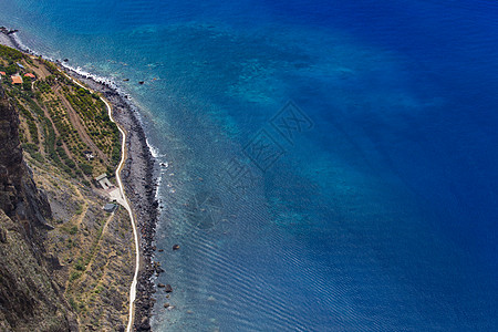 葡萄牙马德拉岛Gabo Girao的600米高悬崖 鸿沟 海洋图片