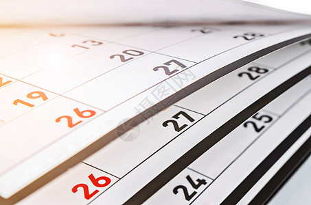 日历上显示的月份和日期 车削 文档 假期 年度的 空的背景图片