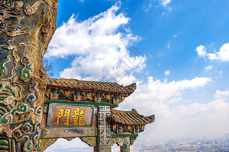 中国云南省昆明的西山山山公园 门 亚洲 假期图片
