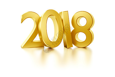 新年假期的黄金数字 2018背景图片