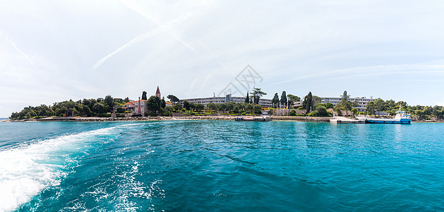 岛 也是克罗地亚罗文杰附近的红岛 建筑学 海岸线图片