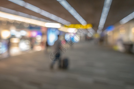 机场背景 乘客 门 航空公司 旅游 包 模糊图片