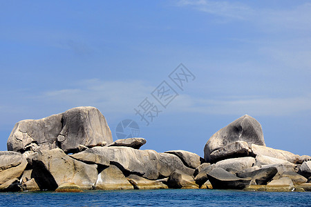 泰国西米兰岛 热带 自然 水 旅游 海岸 岩石 和平图片