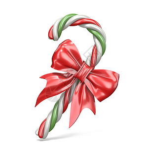 圣诞装饰由棒棒糖和丝带蝴蝶结 3 制成 季节图片