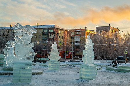 城市中的冰雕 艺术品 旅行 公园 跑步 入口图片