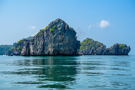 越南天堂岛泰国湾国家公园 暹粒 多彩 旅行 越南 泻湖 海景背景