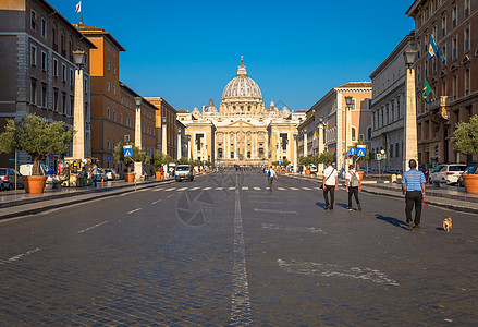 梵蒂冈圣彼得大教堂的Cupola 冲天炉 贝尔尼尼背景