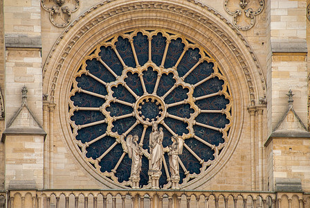 巴黎天主教教堂圣母会的窗窗图片
