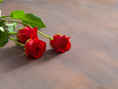 玫瑰背景木板上的玫瑰和红心情人节背景背景