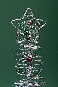 银色圣诞树 优雅 装饰品 庆典 冬天 圣诞前夜 星星图片