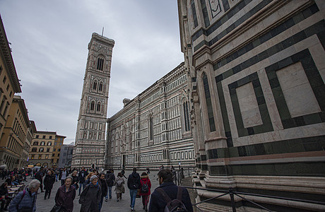佛罗伦萨Duomo广场 游客 旅游 建筑 河图片