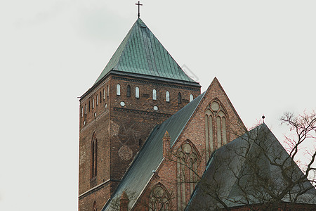 13世纪后半叶的哥特教堂建筑 在波兰戈列尼奥的圣凯瑟琳教堂 是图片
