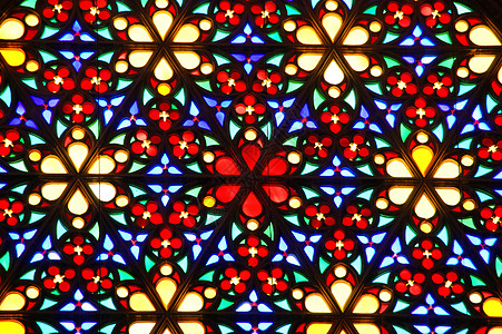 马洛卡大教堂的彩色玻璃窗图片