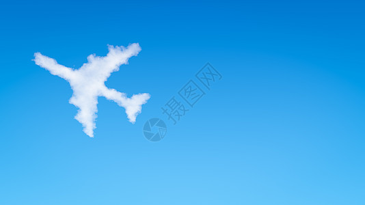 飞机形状云图片