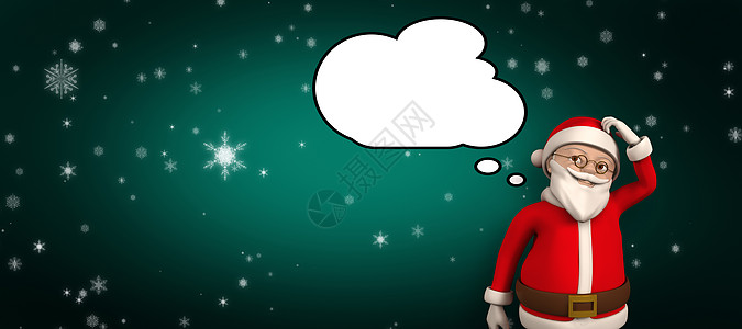 漫画圣塔思维的复合图像 冰 圣诞老人 讲话 雪 寒冷的图片