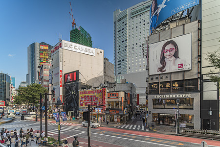 Shibuya车站前的涉谷交叉交界处 旅游地点图片
