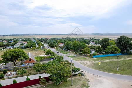 村庄为祖国 俄罗斯克拉斯诺达尔地区村庄的俯视图图片