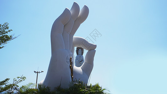 海南岛三亚南山佛教文化公园白光燕雕像 Hainan岛 三亚 太阳 历史图片
