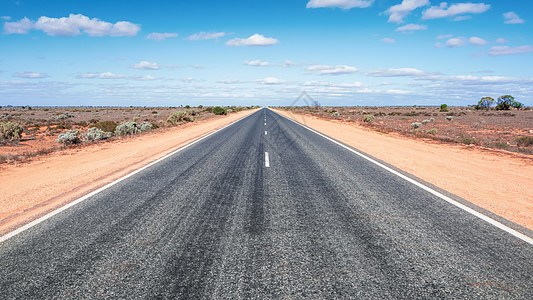 西澳大利亚州通往地平线的道路图片