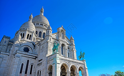 法国法国巴黎的圣骨 蒙马特 旅游 宗教 天主教的 纪念碑 建筑学图片