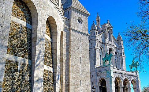 法国法国巴黎的圣骨 纪念碑 天主教的 蒙马特 首都 神圣的 教会图片