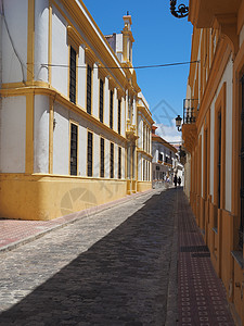西班牙典型的建筑街道西班牙式 旅游 地中海 住宅图片