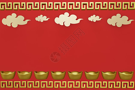 中国新年贺卡 鼠年 金色和重新 卡片 庆典 节日图片