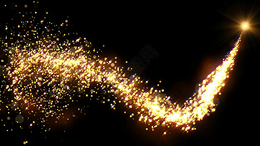闪闪发光的金色闪光飞行 闪亮的圣诞粒子介绍 五彩纸屑 金子图片