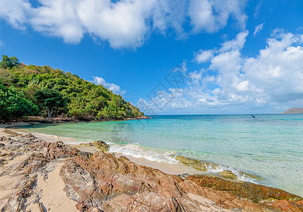 沙滩海面海浪和沿海海岸海景岩石海岸-五 假期图片