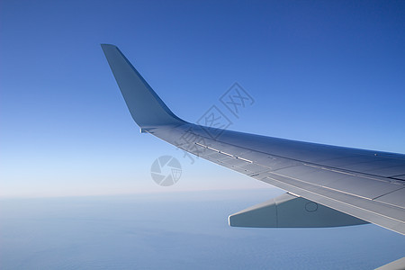 空中机翼在天空中 从高处观察 地球 高的速度高清图片素材