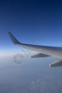 空中机翼在天空中 从高处观察 高的 航天 翅膀自然高清图片素材