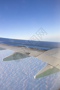 空中机翼在天空中 从高处观察 翅膀 土地 地球高度高清图片素材