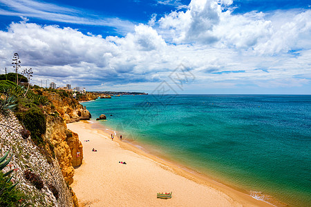 葡萄牙阿尔加韦Portimao的海滩 天堂图片