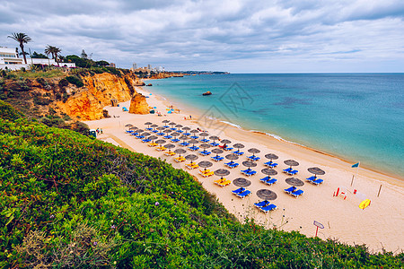 葡萄牙阿尔加韦Portimao的海滩 宁静图片