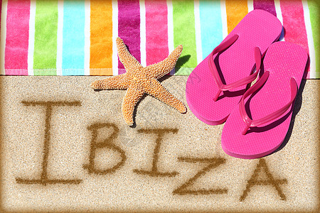 Ibiza海滩旅行概念图片