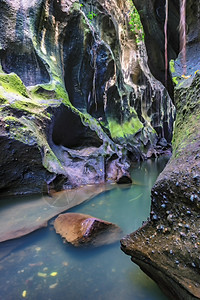 巴厘岛隐藏的峡谷 春天 岩石 夏天 异国情调 高的图片