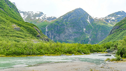 挪威美丽的自然景观 挪威美丽大自然 游客 北极图片