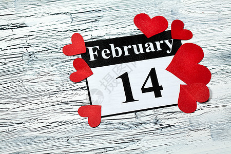 2月14日情人节   红纸的心脏 笔记背景图片