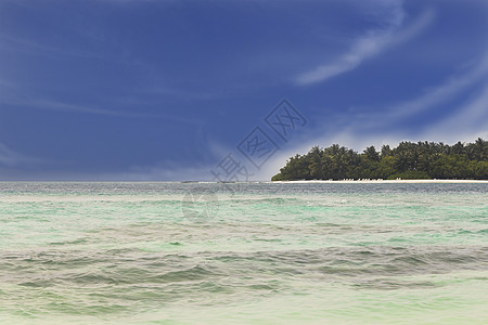绿宝石蓝水 白色海滩 拉斯特胡岛马尔代夫 拉斯多奥环礁图片