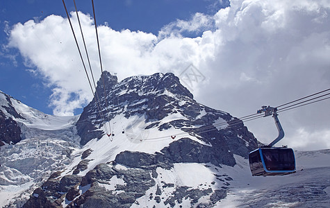 Zermatt 瑞士 - July 19 2020年7月19日 新有线车行驶在路上 火车 山图片