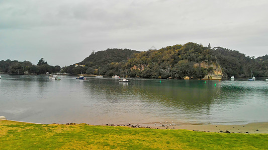 水星湾 Whitianga 新西兰北岛无人驾驶飞机空中观测 海洋 自然背景图片