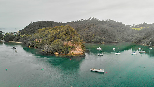 水星湾 Whitianga 新西兰北岛无人驾驶飞机空中观测 假期 自然背景图片