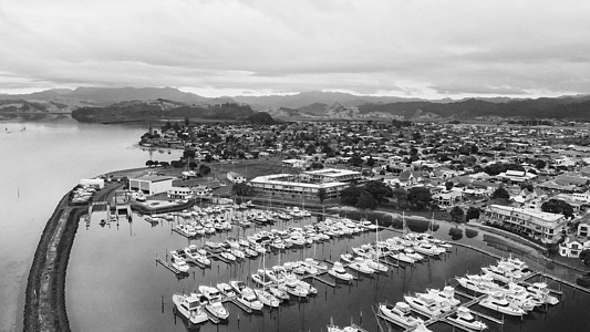 水星湾 Whitianga 新西兰北岛无人驾驶飞机空中观测 海滩 海景背景图片