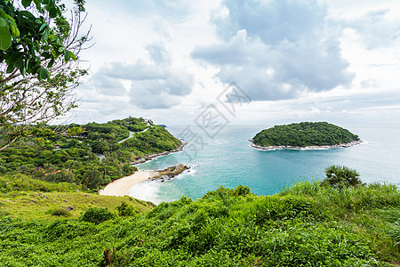 泰国的热带海滩和岛屿 加勒比 海岸线 假期 云 普吉岛图片