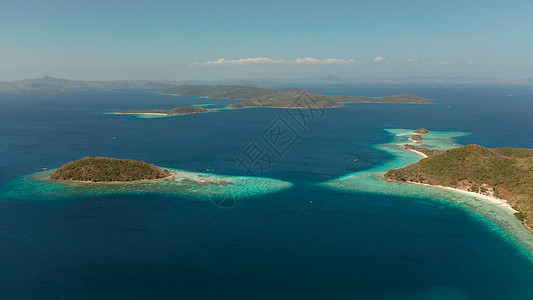 菲律宾Palawan 菲律宾沙滩沙滩热带岛屿 天 海洋图片