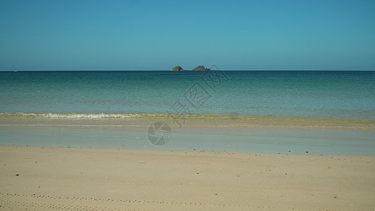 带白沙的热带海滩 海洋 旅游理念 树 美丽的海滩 爱妮岛 自然晴天高清图片素材