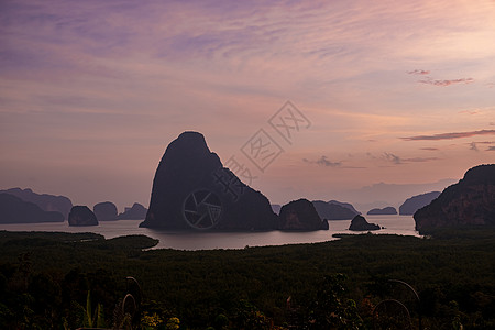 泰国的空中观察 张加湾的美丽景色 海 水图片