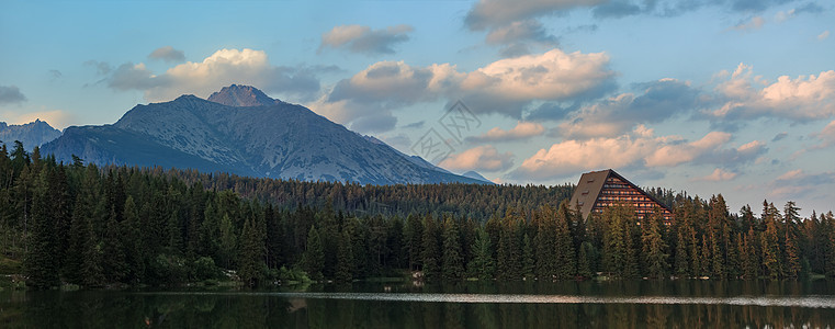 Tatra高塔特拉山区湖 环境 旅游 日落 夏天图片