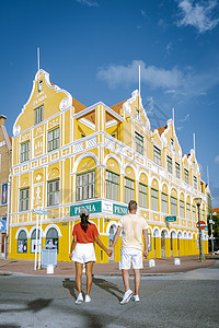 威廉斯塔德 库拉索 荷属安的列斯群岛 吸引世界各地游客的多彩建筑 遗产 旅行图片