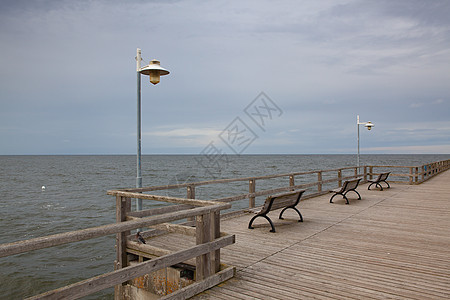 Bainsin码头是位于Bansin沿海度假胜地的一个码头图片